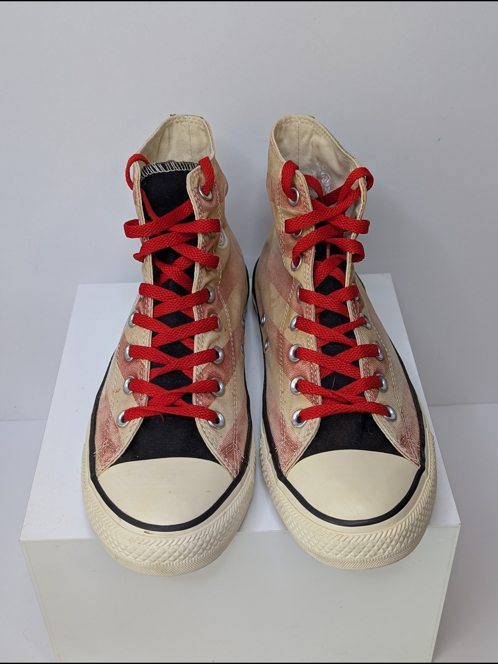 Converse Men's 10 Women's 12 American Flag Eagle All-Star Hi Sneakers 144677F - Picture 3 of 7